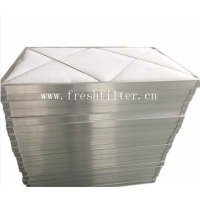 Air filter with synthetic fiber  material for ventilation system